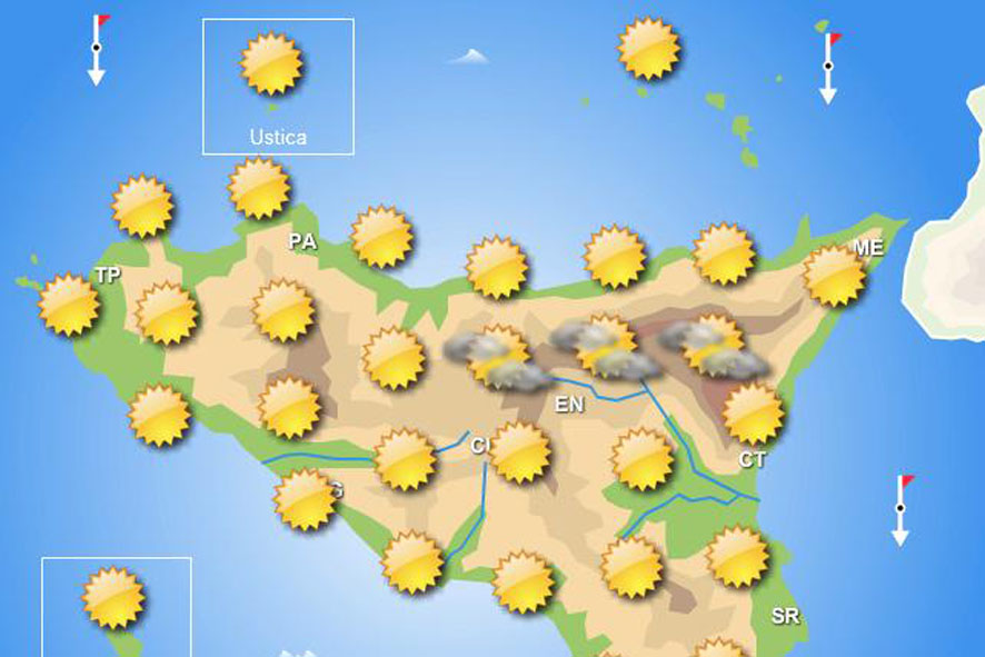 Meteo week-end: sole prevalente in Sicilia