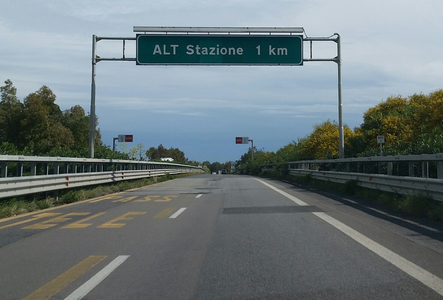 A18, lavori in zona Galati-Briga: istituito doppio senso di circolazione