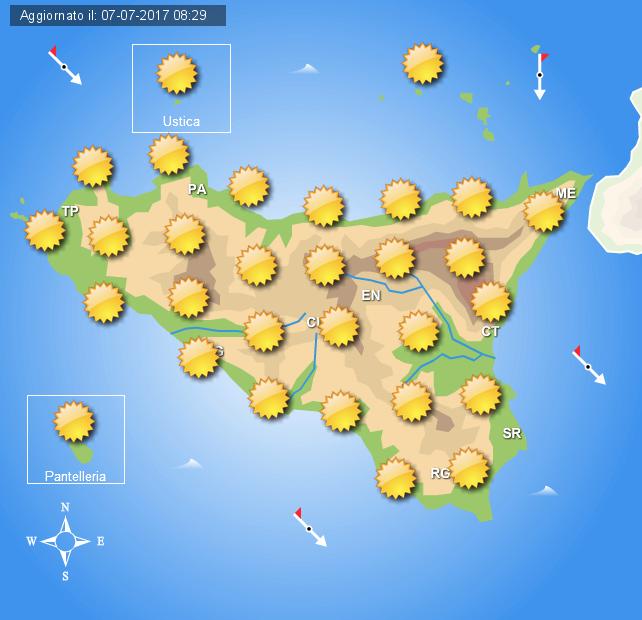 Meteo week end: tempo stabile in tutta la Sicilia