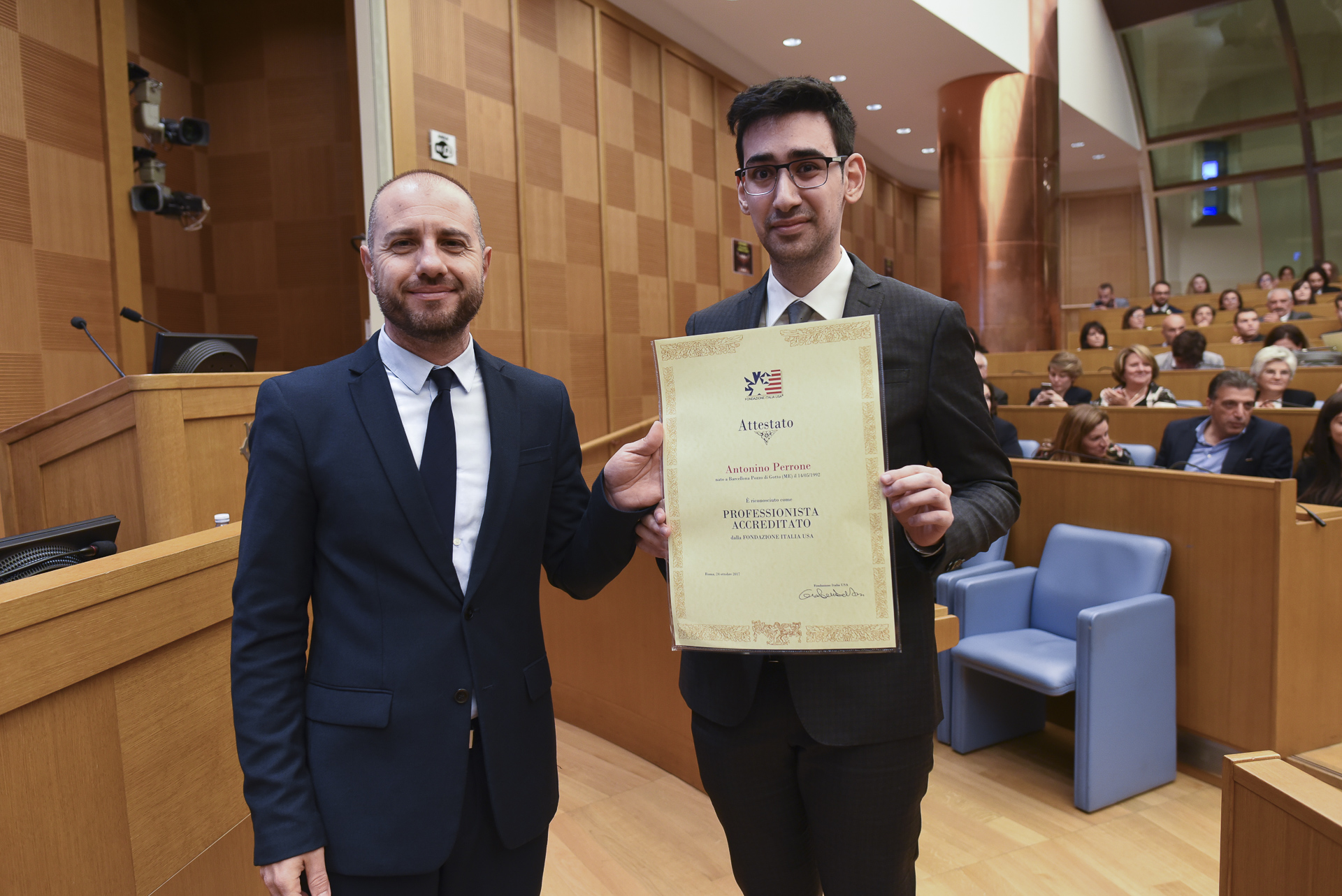 Attestato Di Professionista Accreditato Presso La Fondazione Italia Usa