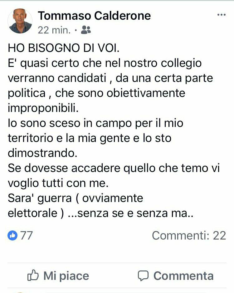 Verso le Politiche, aria pesante in FI e Calderone su facebook lancia il problema degli improponibili