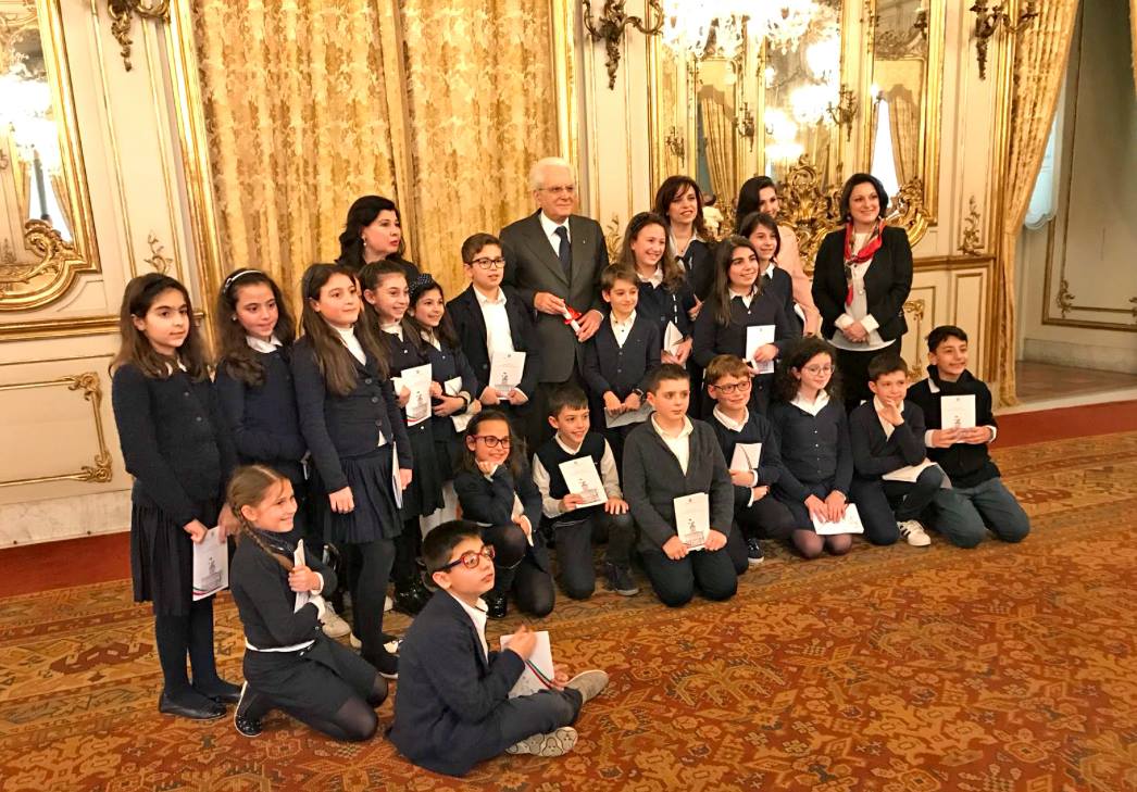 Mattarella riceve gli alunni della Cannizzaro-Galatti