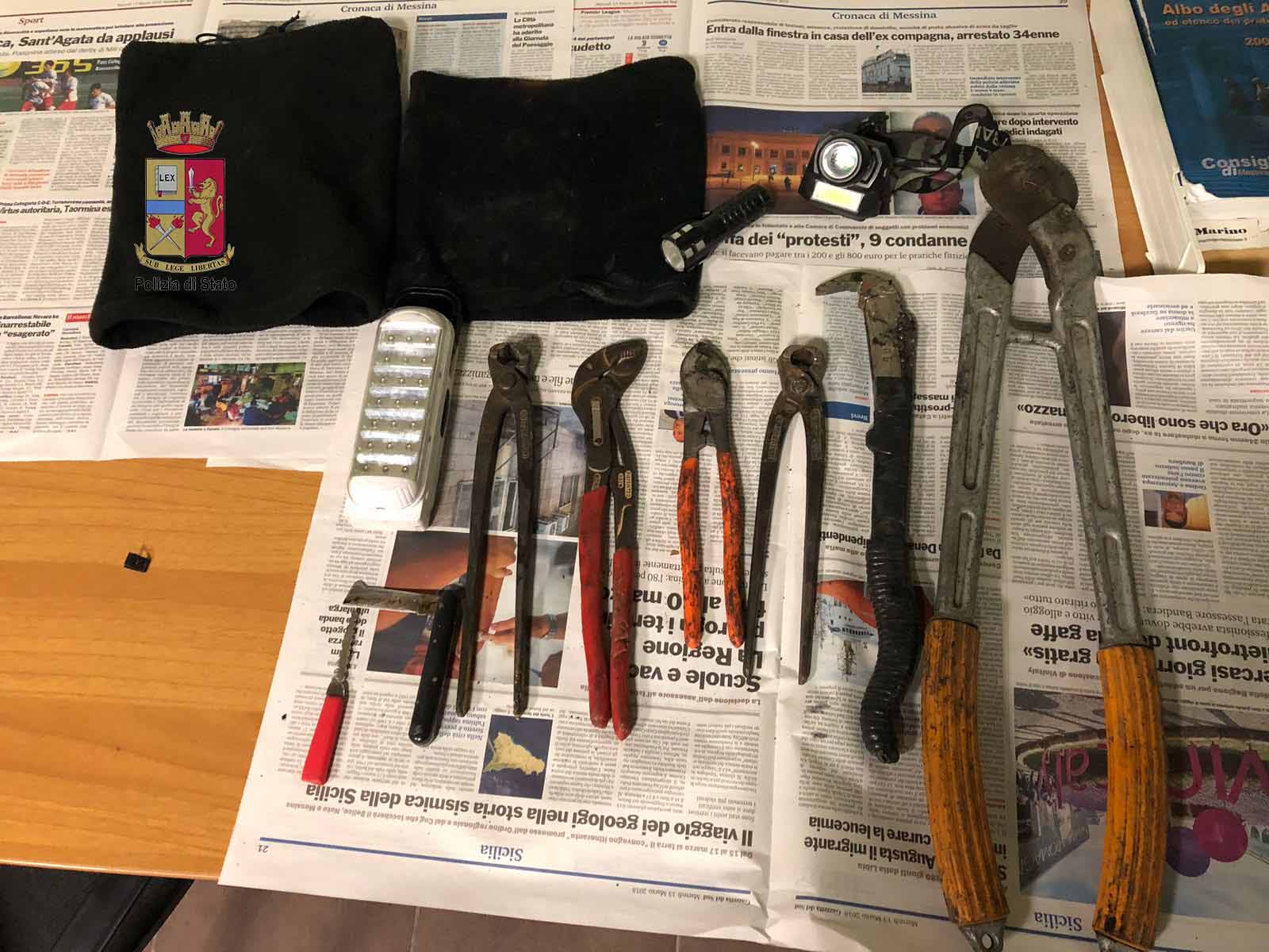 Ladro di rame smascherato dalla polizia: depredava negozi del centro