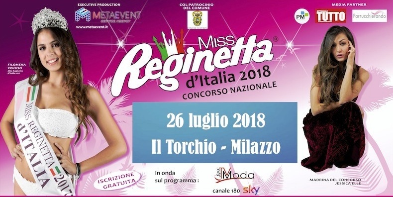 “Miss Reginetta d’Italia”, venerdì sera a Milazzo l'ultima selezione