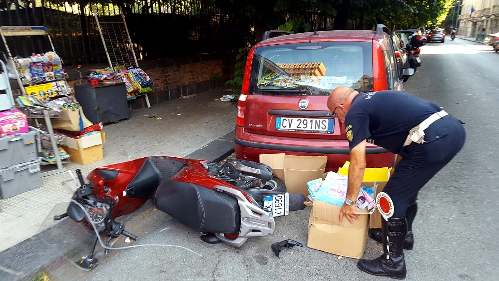 Centauro investito sul Boccetta da un furgone