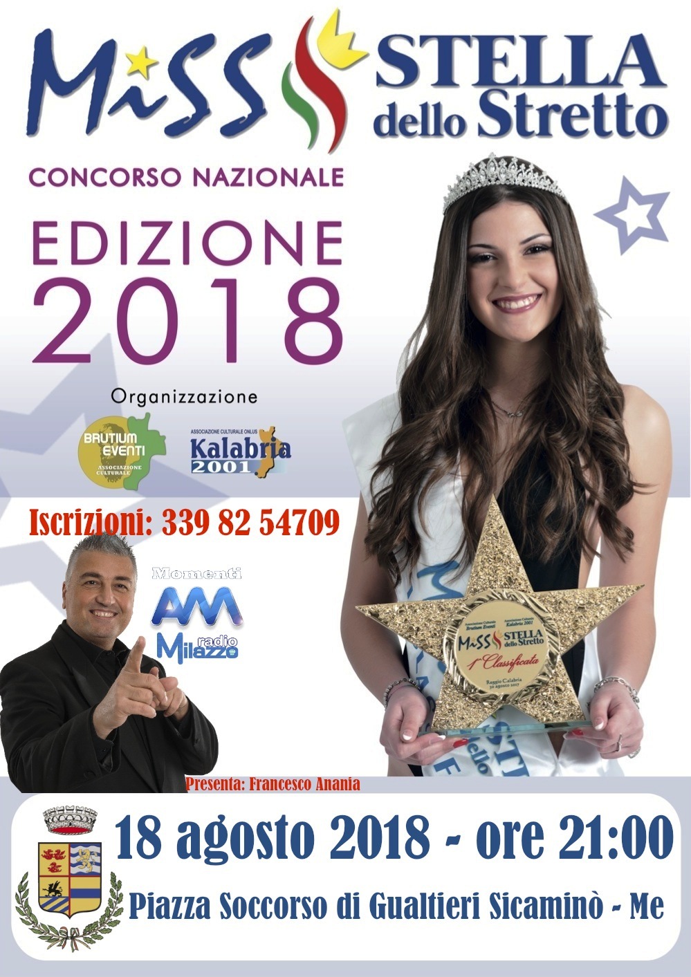 “Miss Stella dello Stretto”, domani finale provinciale a Gualtieri