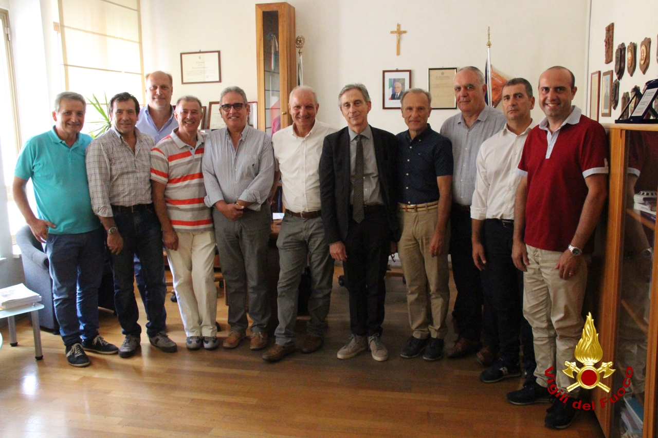 Vigili del fuoco: Foderà passa il testimone a Falbo