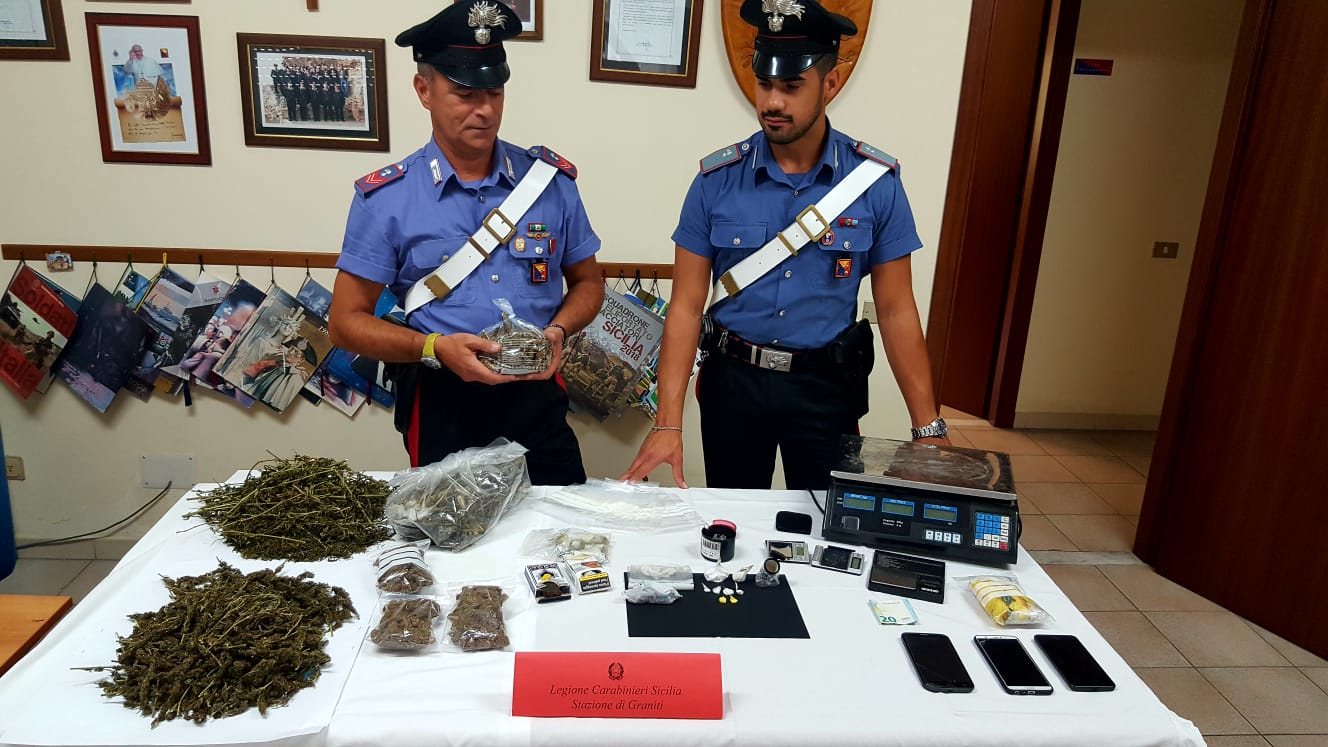 Compagnia di Taormina: 4 arresti per armi e droga