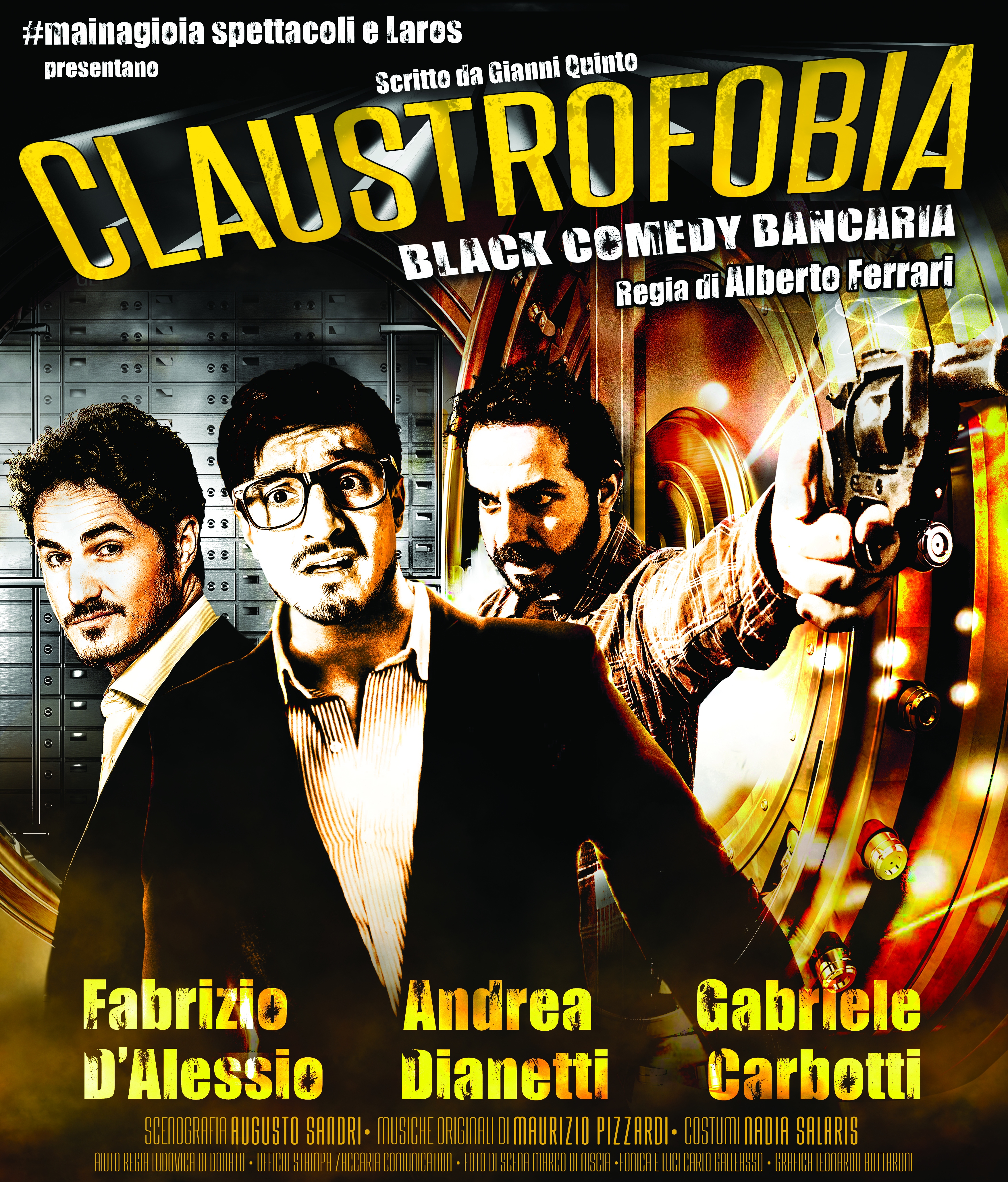 quiNteatro:  tutto è pronto per essere travolti dalla "Claustrofobia"