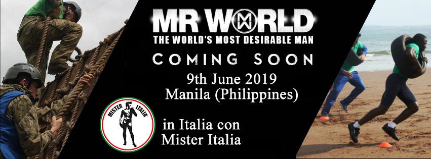 "Mister Mondo 2019", dal 18 maggio le finali a Manila (Filippine)