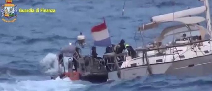 Maxi-carico di droga sul veliero, tre spagnoli arrestati da task force