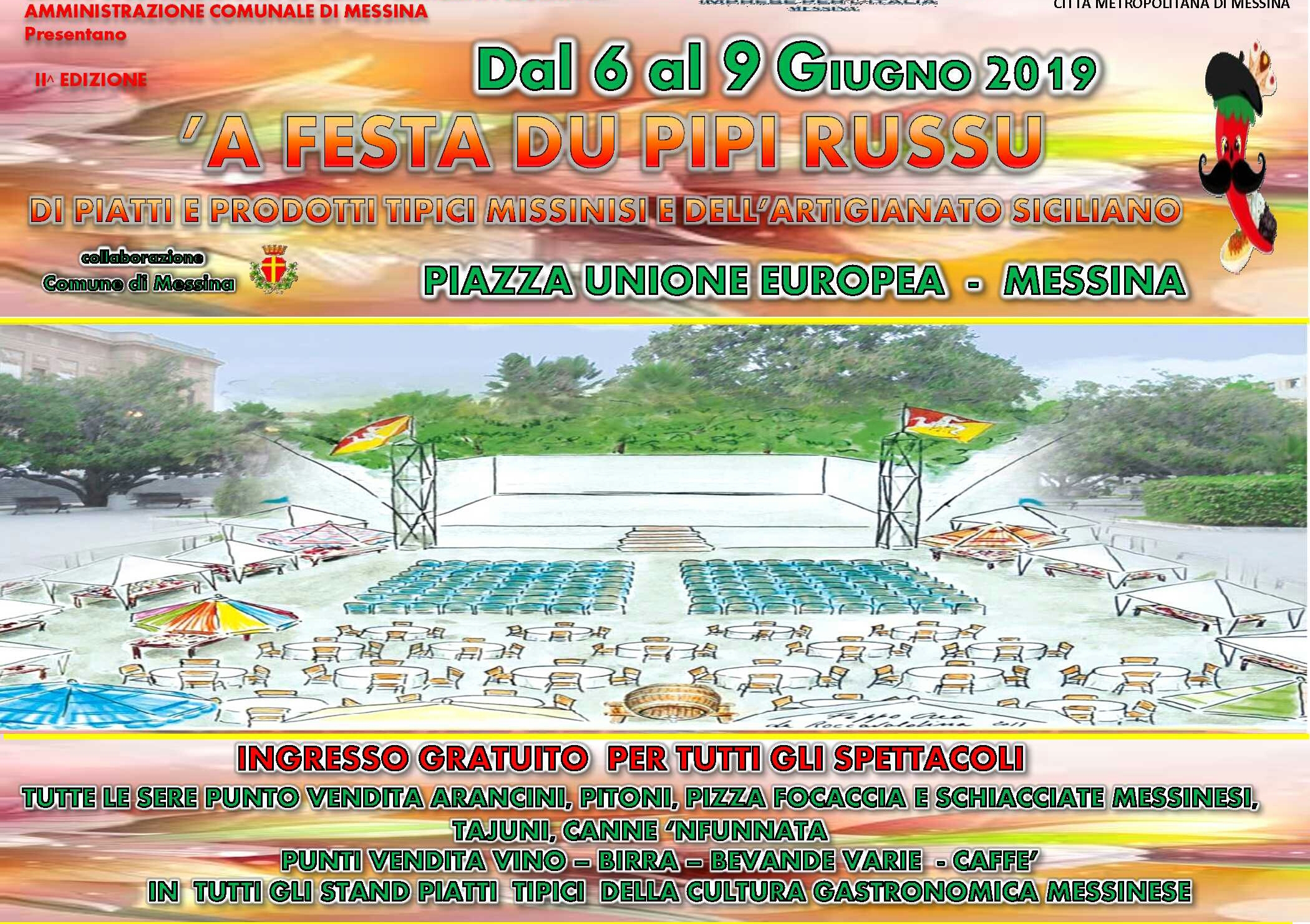 "Festa du pipu russu" in piazza Unione europea