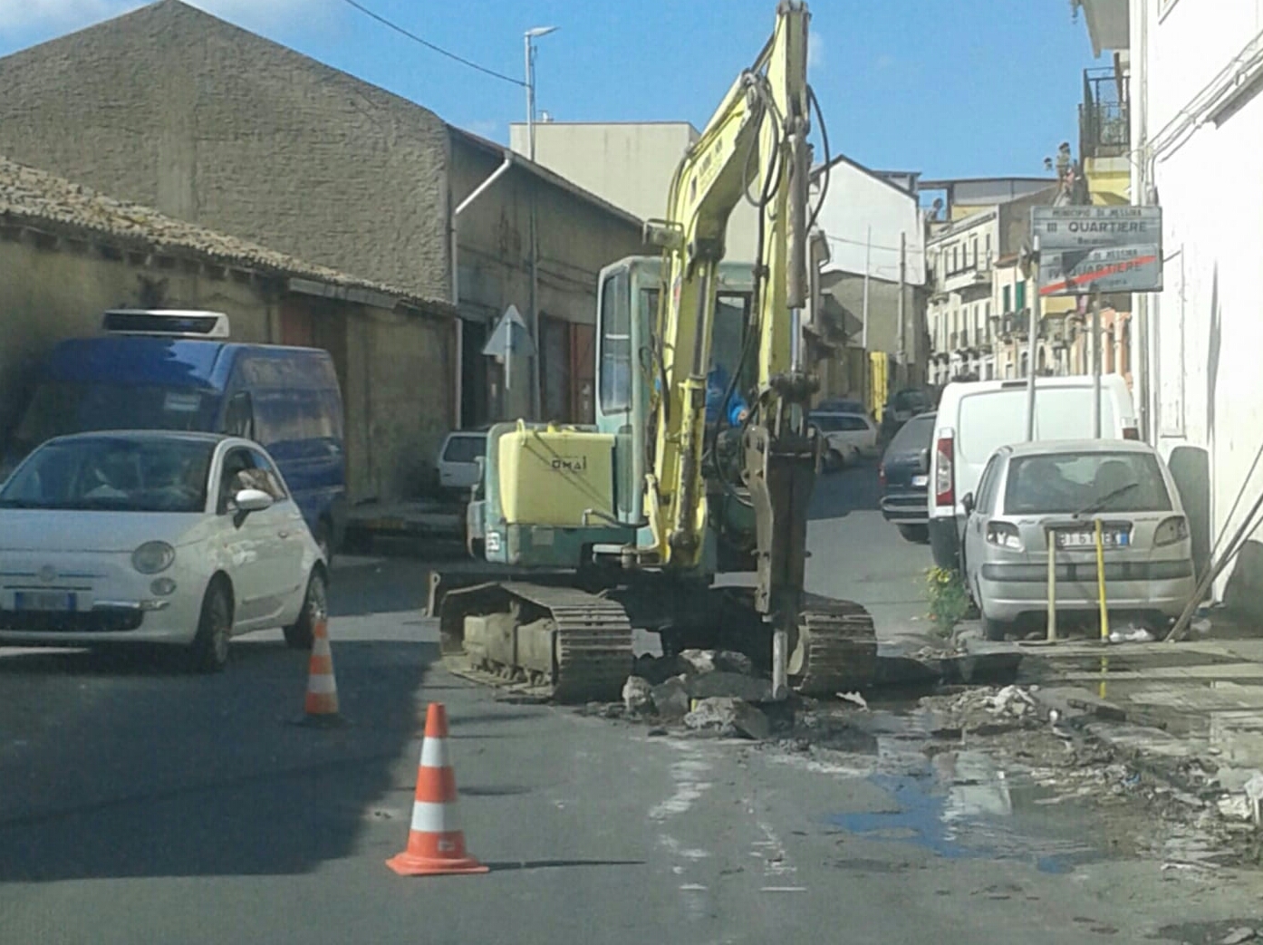 Amam, lavori alla condotta idrica in via Consolare Valeria