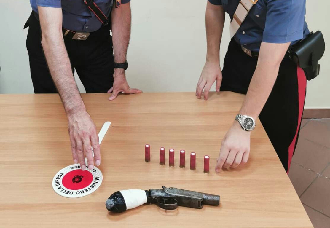 Armi e munizioni sequestrate a Bisconte