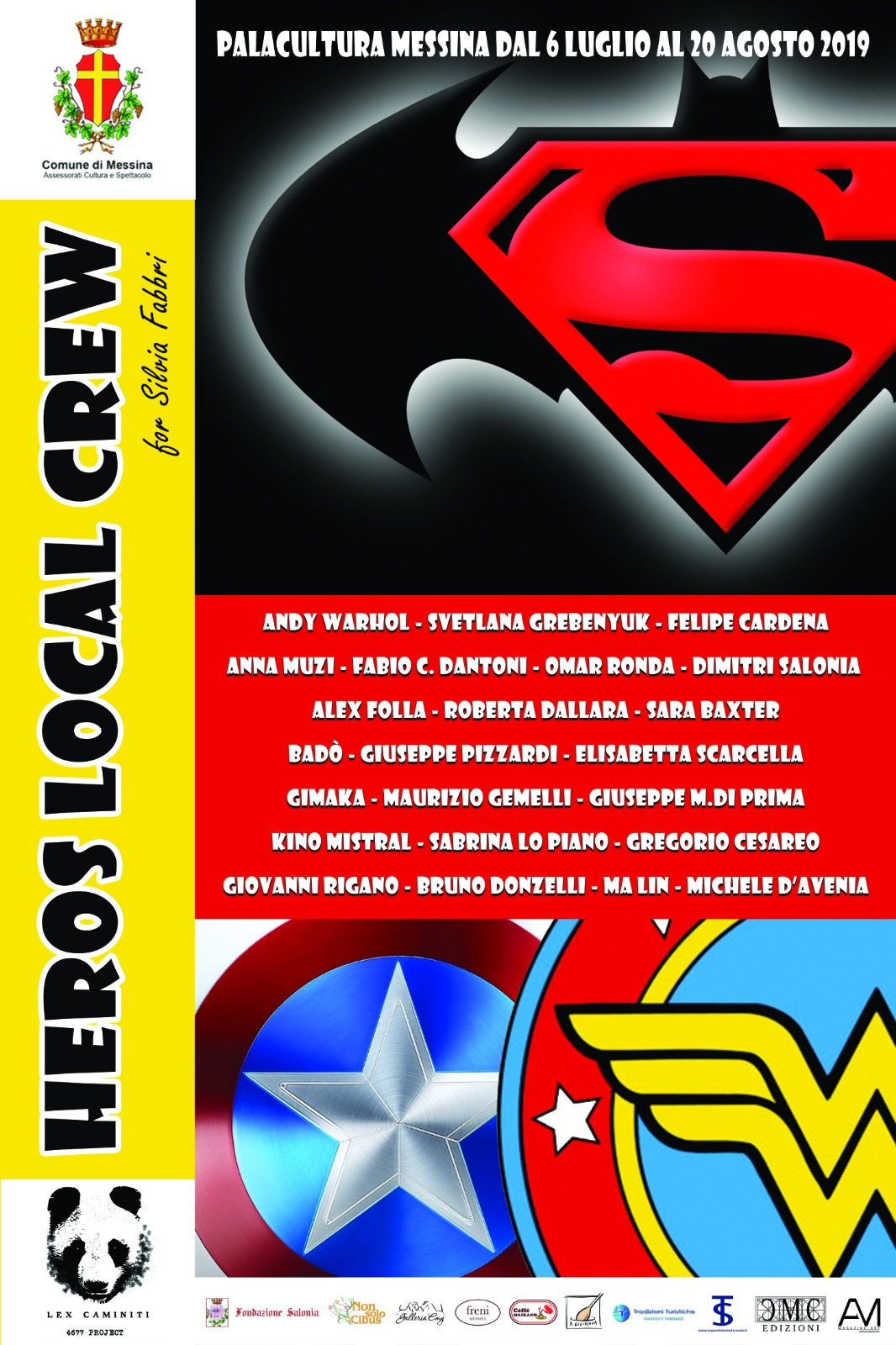 A Palazzo Zanca la presentazione della mostra dal titolo Local Crew hero mondo dei supereroi pop