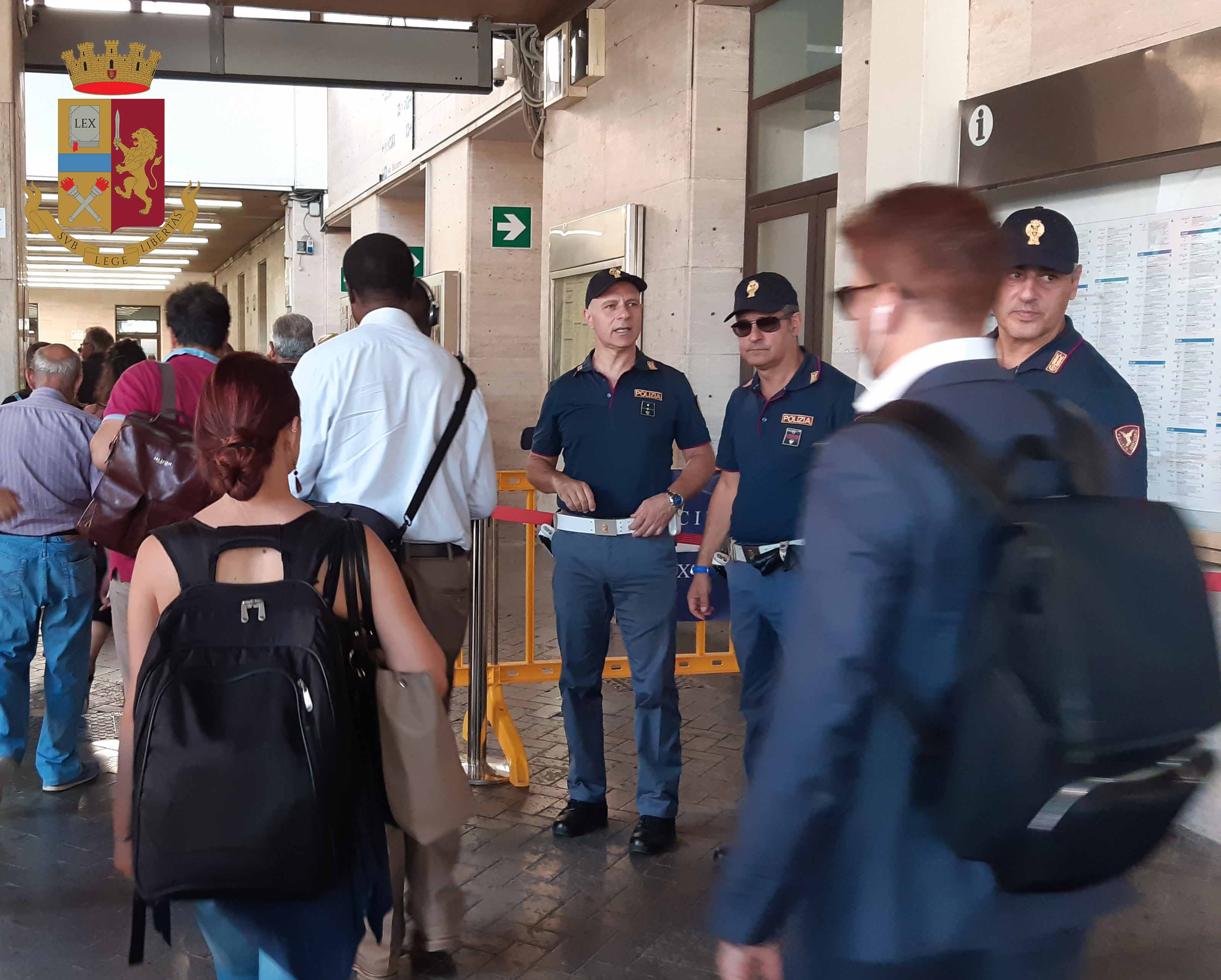 "Alto impatto", la Polfer vigila i principali scali ferroviari siciliani