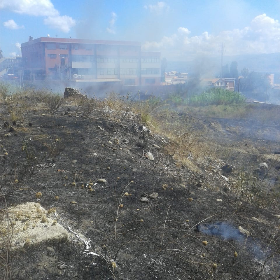 Pistunina, vasto incendio in un'area vincolata dalla Soprintendenza