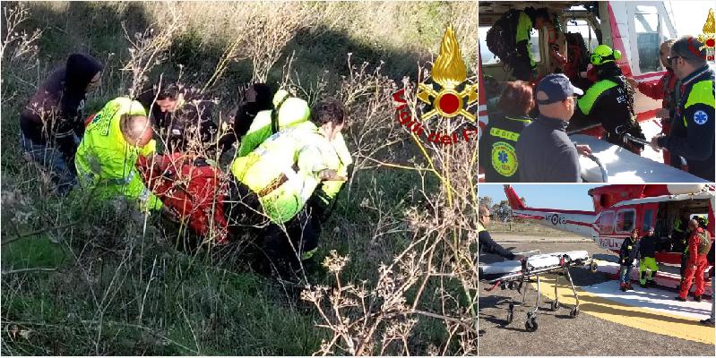 Capo Scaletta: anziano precipita in un dirupo