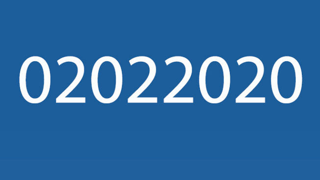 2 febbraio, è il giorno della data palindroma