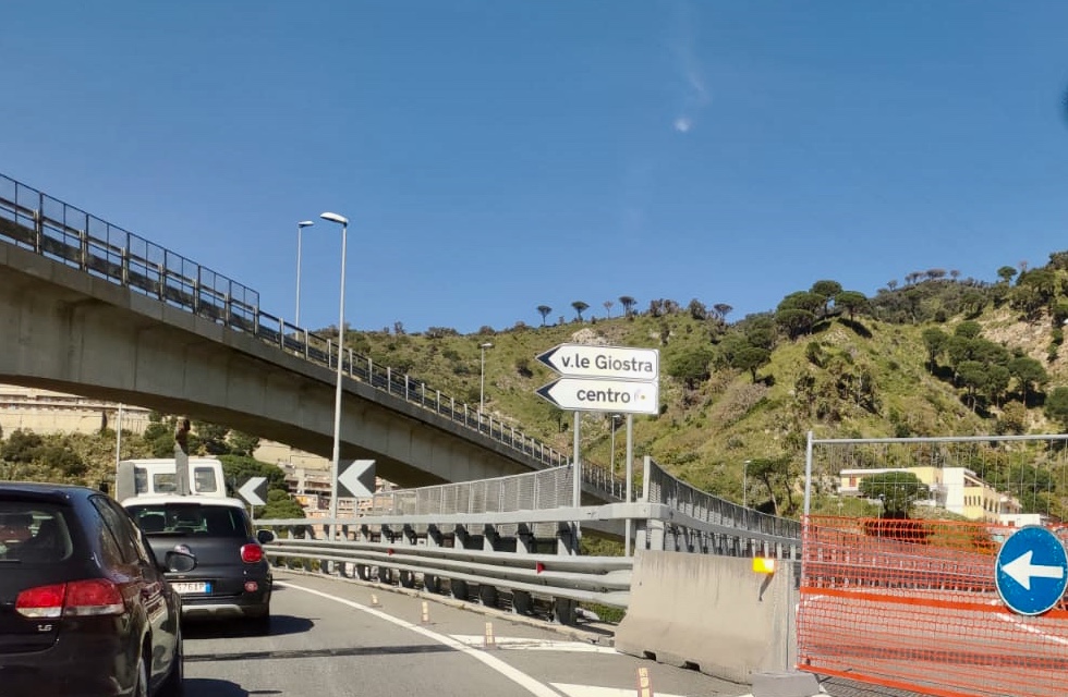 A20, da oggi chi viene da Villafranca dovrà uscire a Giostra