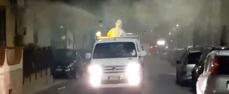 Coronavirus, iniziata la sanificazione della città: ecco il calendario dei lavori