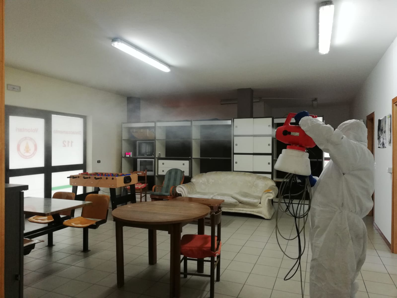 Coronavirus, avviati i lavori di sanificazione dei locali pubblici