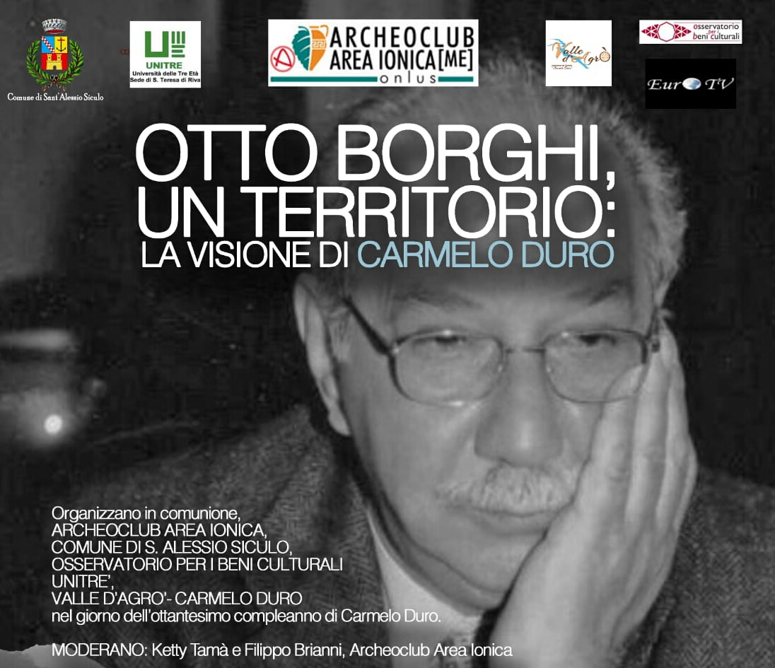 Otto borghi, un territorio: la visione di Carmelo Duro. Archeoclub lo ricorda