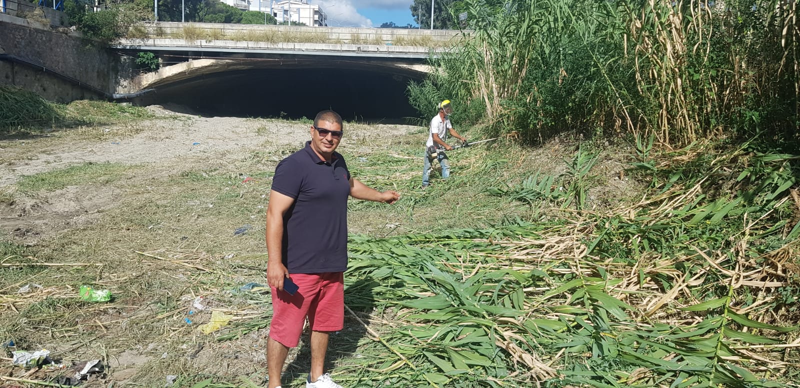 Giungla Torrente Annunziata, avviata la pulizia sollecitata da Giovanni Bucalo