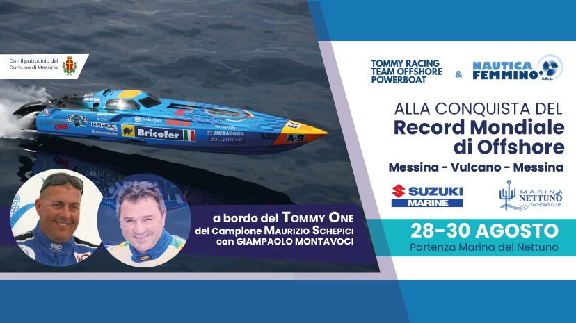 OFFSHORE – A Messina tentativo di record mondiale per il duo Schepici- Montavoci