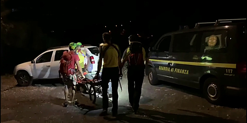 Castelmola, scalatore ferito da un blocco di roccia