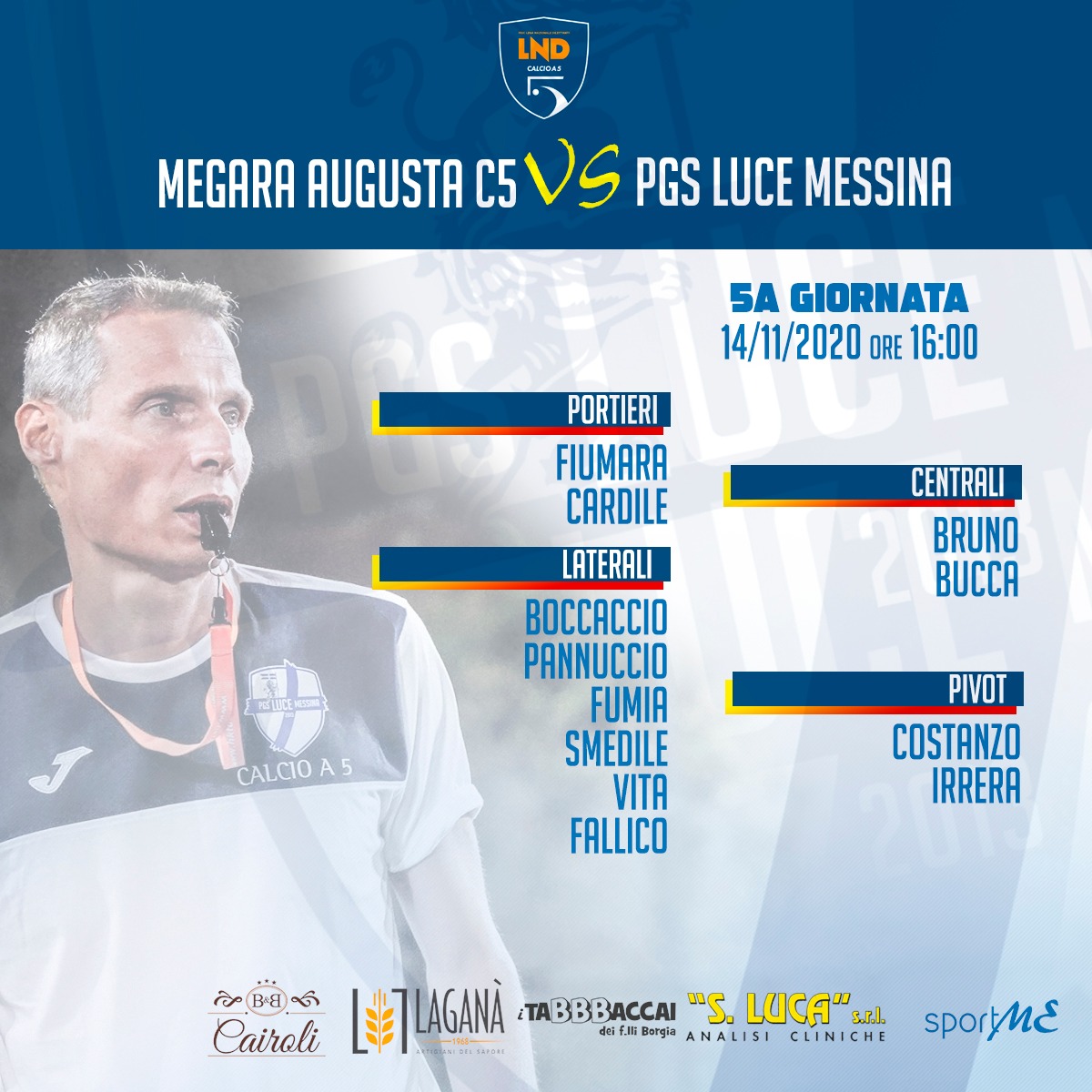 CALCIO A 5 – PSG Luce Messina torna in campo. Rende visita alla Megara Augusta