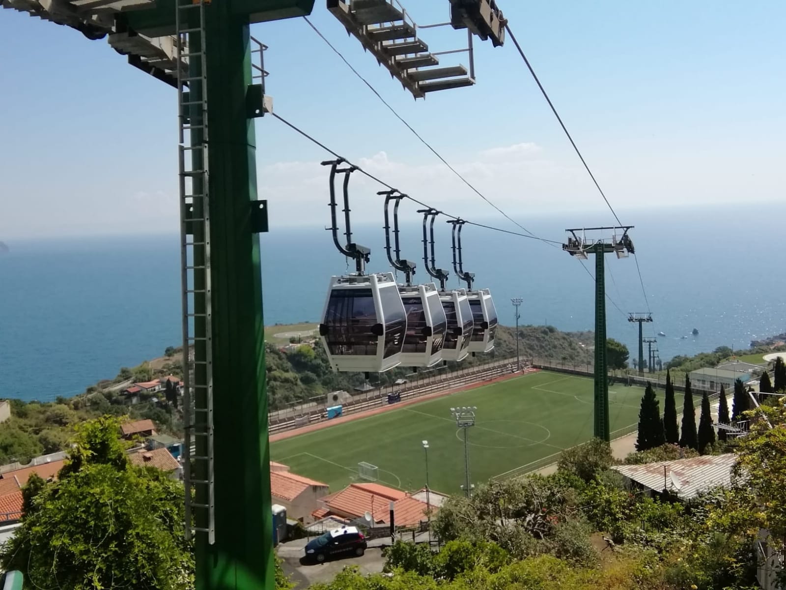 Taormina, la funivia si ferma per manutenzione