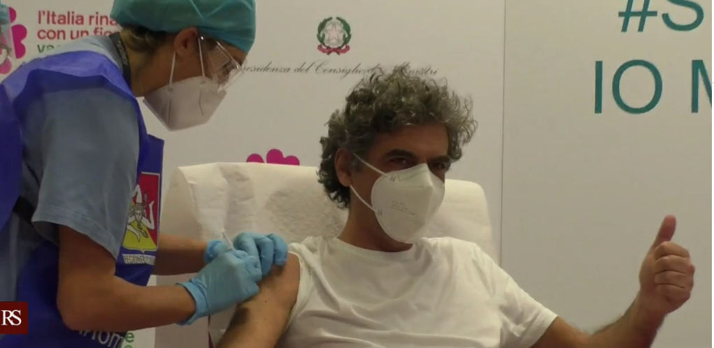 Ore 11.47, iniettato il primo vaccino anti-Covid in Sicilia