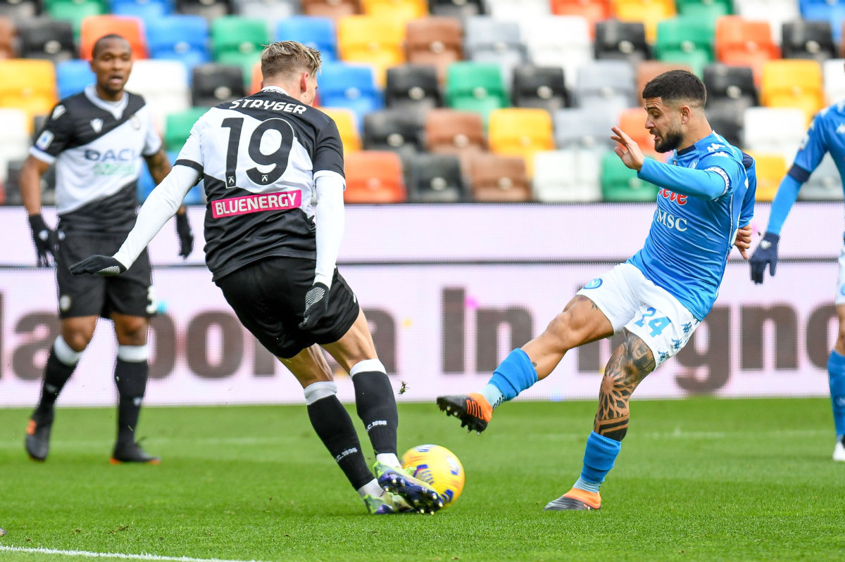 Napoli in extremis con Udinese, vincono Lazio e Verona