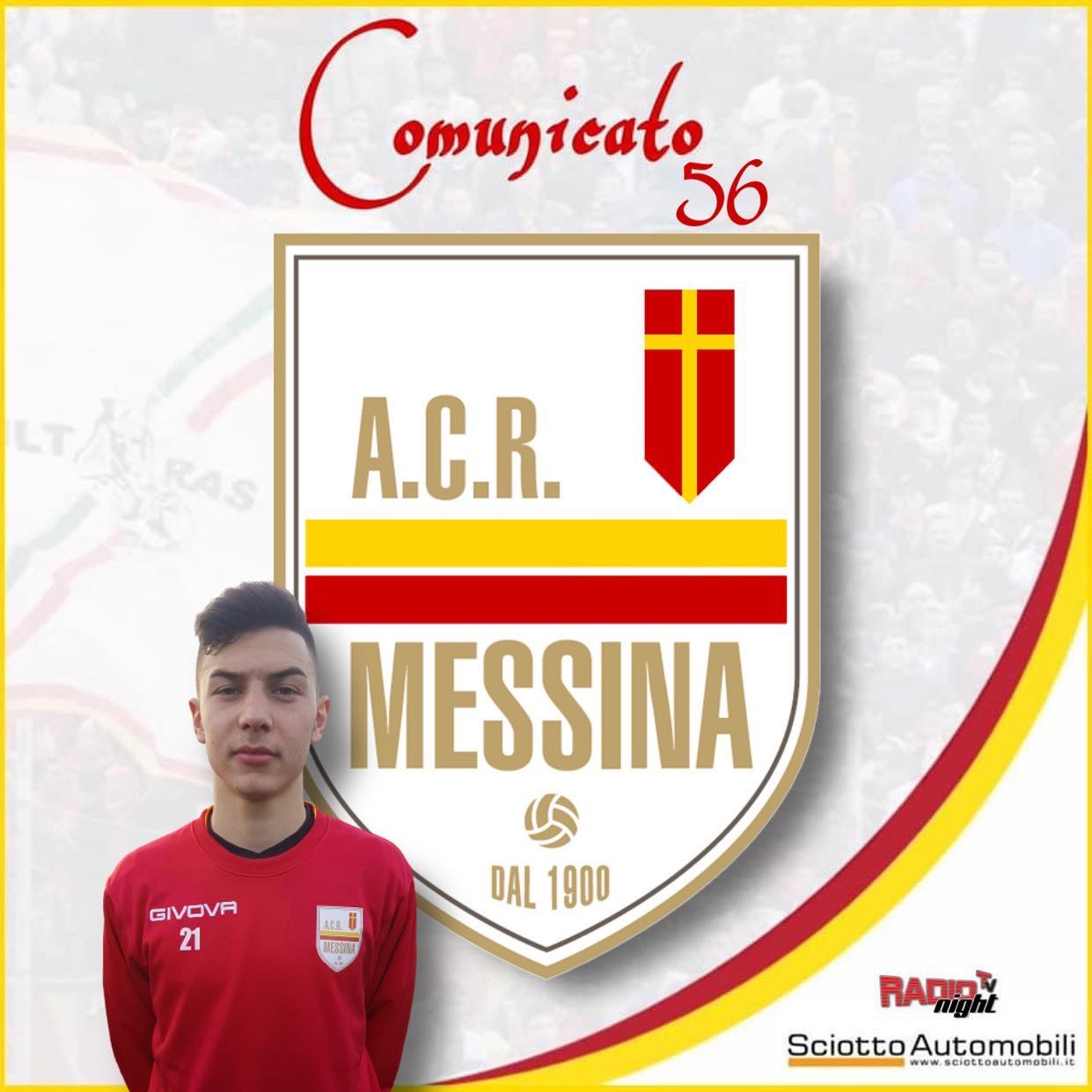 CALCIOMERCATO SERIE D – Il difensore Giuseppe Polichetti giocherà nell'ACR Messina