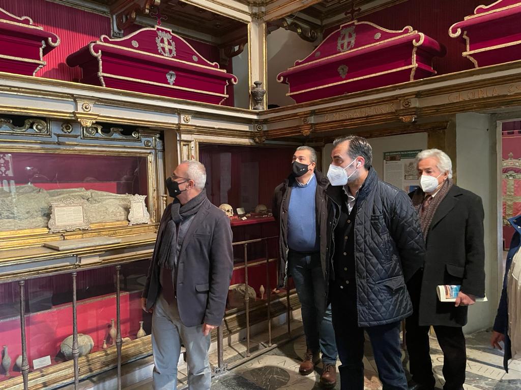 Chiesa San Giovanni di Malta, sopralluogo dell'assessore ai Beni culturali Samonà