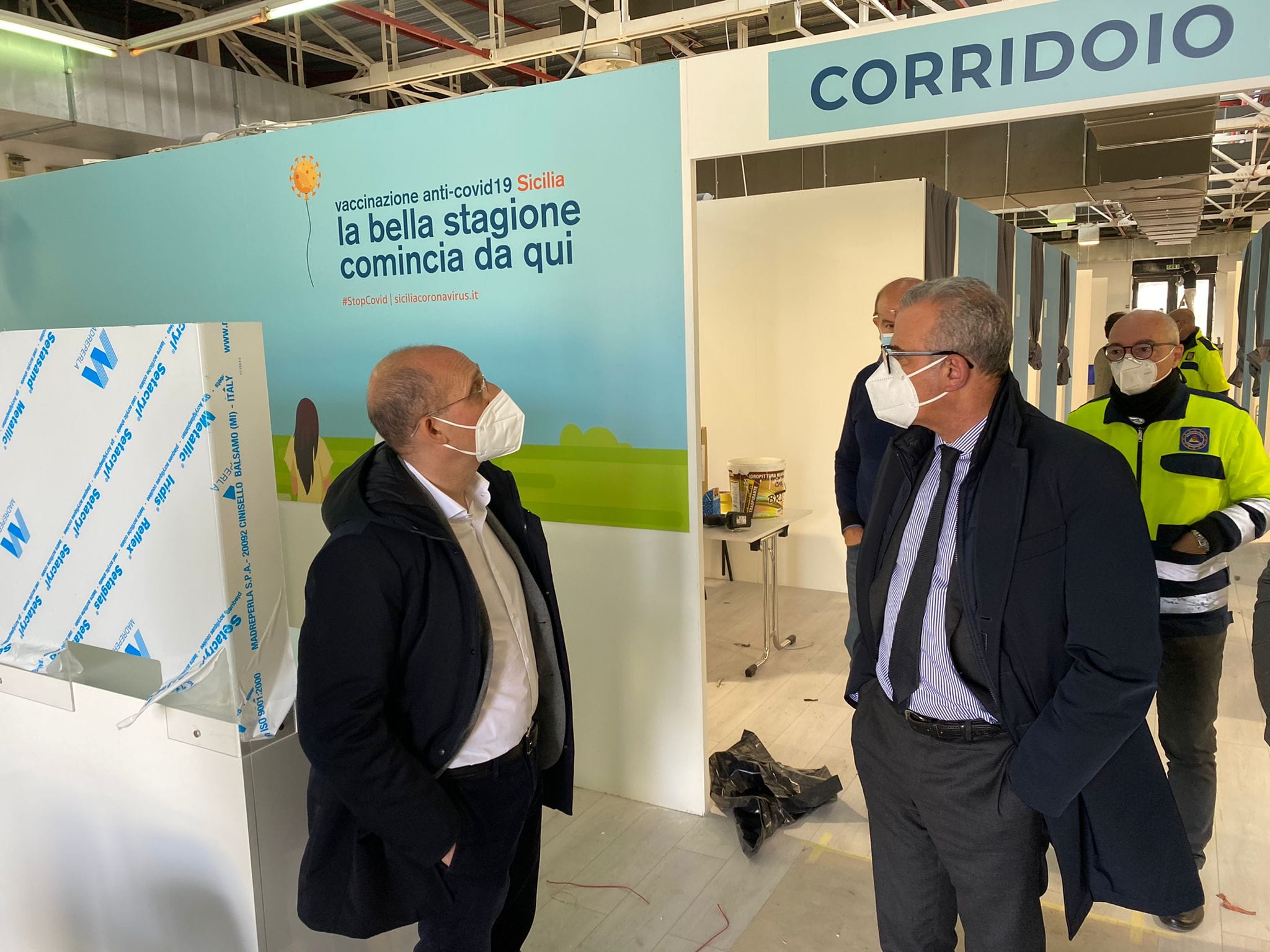 Hub vaccinale in Fiera, avanti tutta