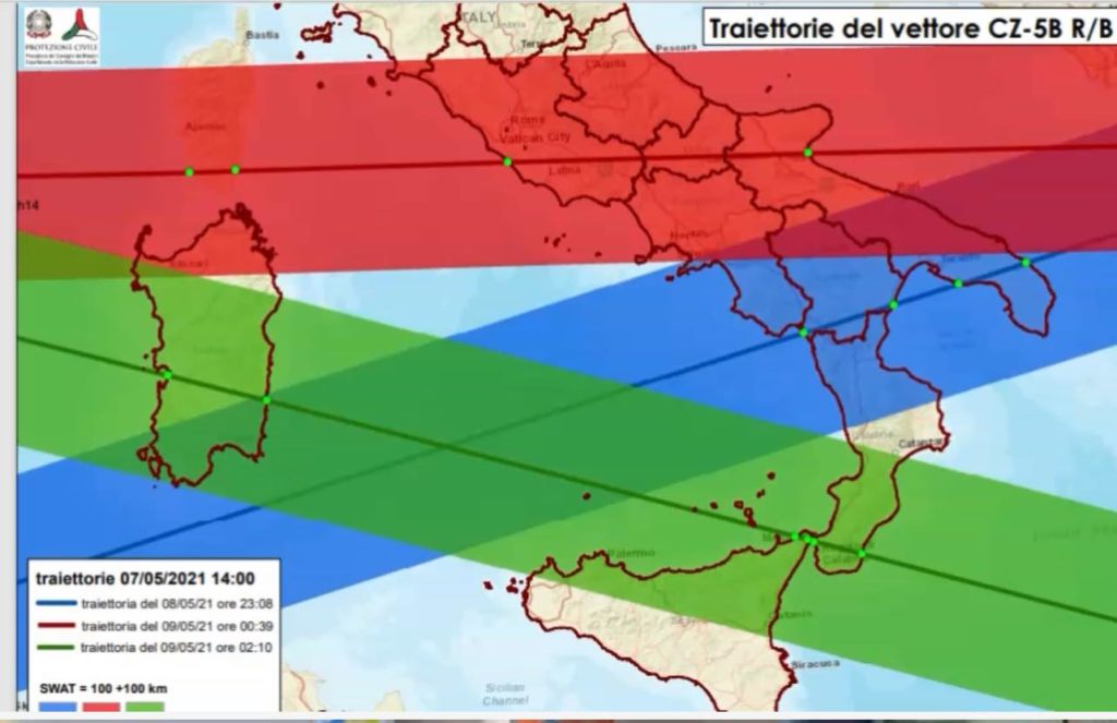 Razzo cinese in caduta, allerta della Protezione civile anche in Sicilia