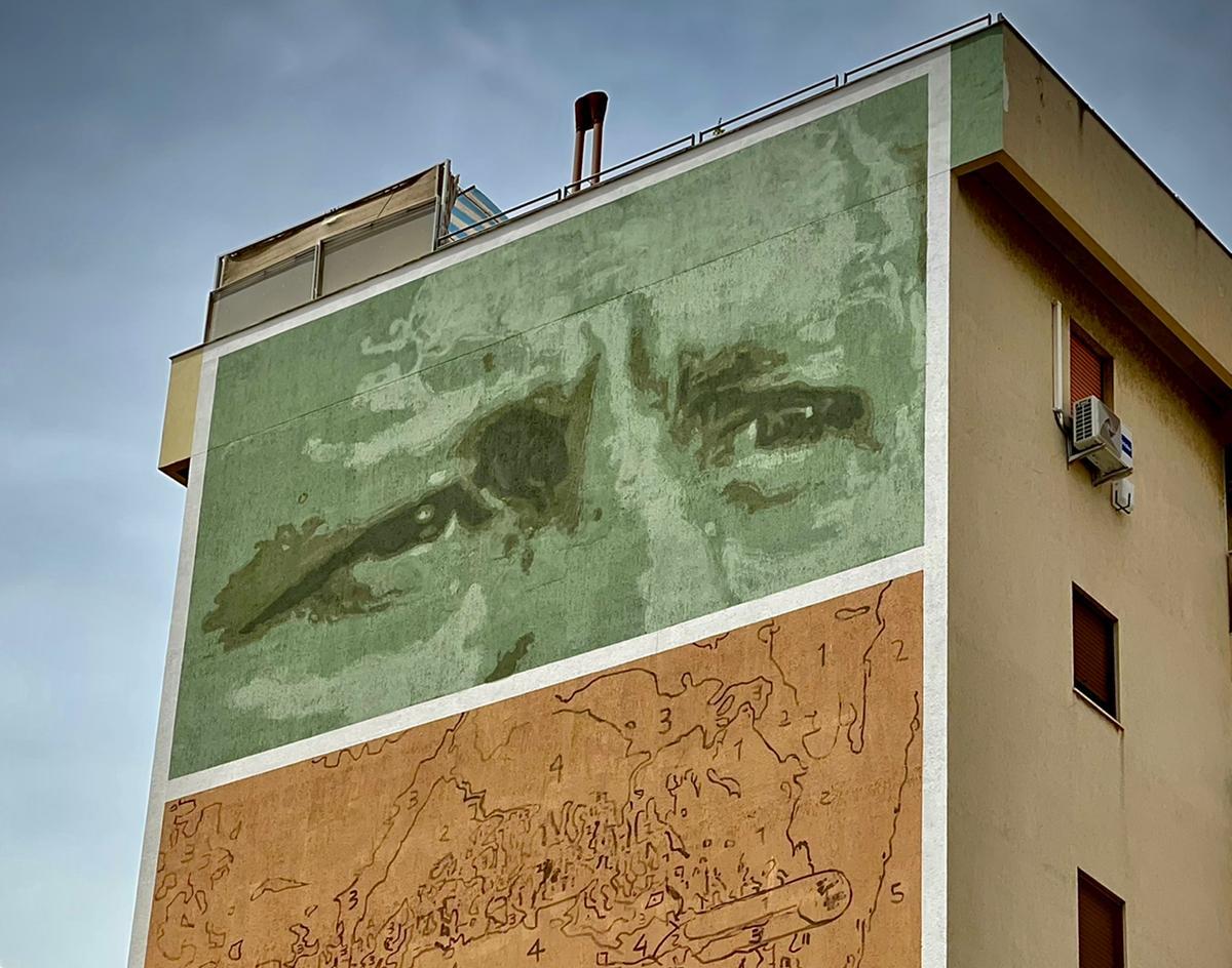 Legalità, murale Borsellino completa “La porta dei giganti” a Palermo
