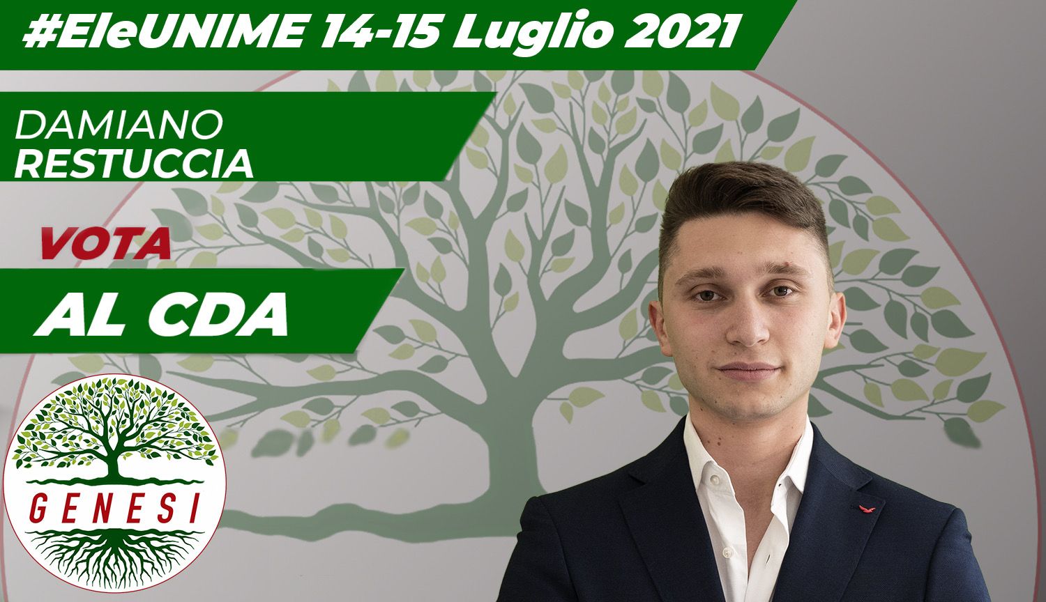 Elezioni Unime, Damiano Restuccia e la coalizione Genesi compatti per vincere al CdA