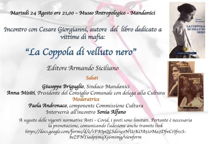 La coppola di velluto nero a Mandanici