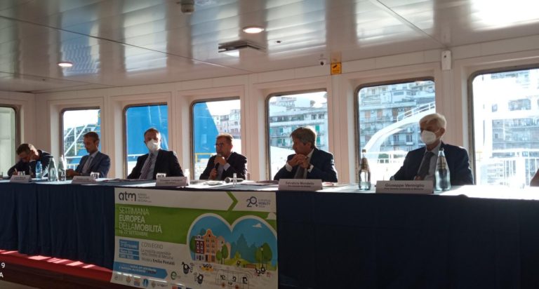Settimana mobilità sostenibile, convegno sulla nave Elio