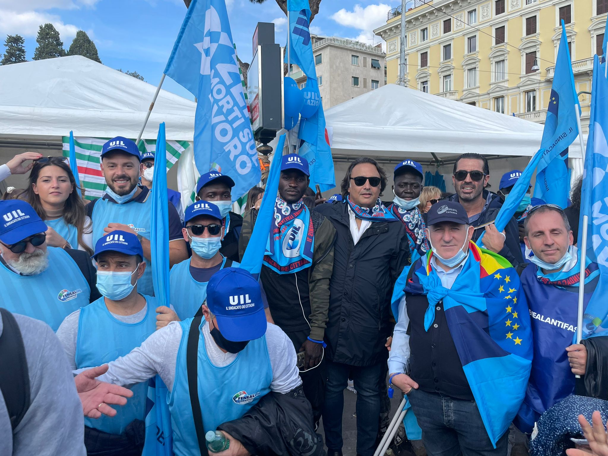 Assalto alla Cgil, anche Uil Messina a Roma per dire no al fascismo