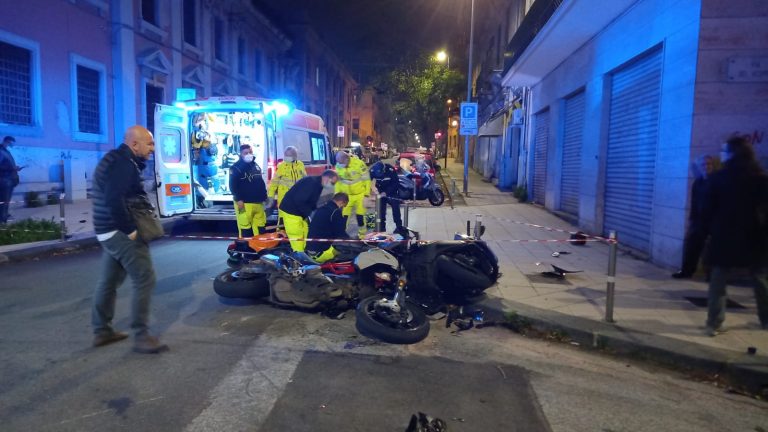 Incidente via del Vespro, indagato il motociclista