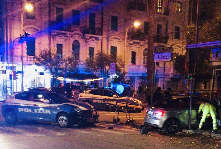 Pauroso scontro sul Viale, c’è una ferita
