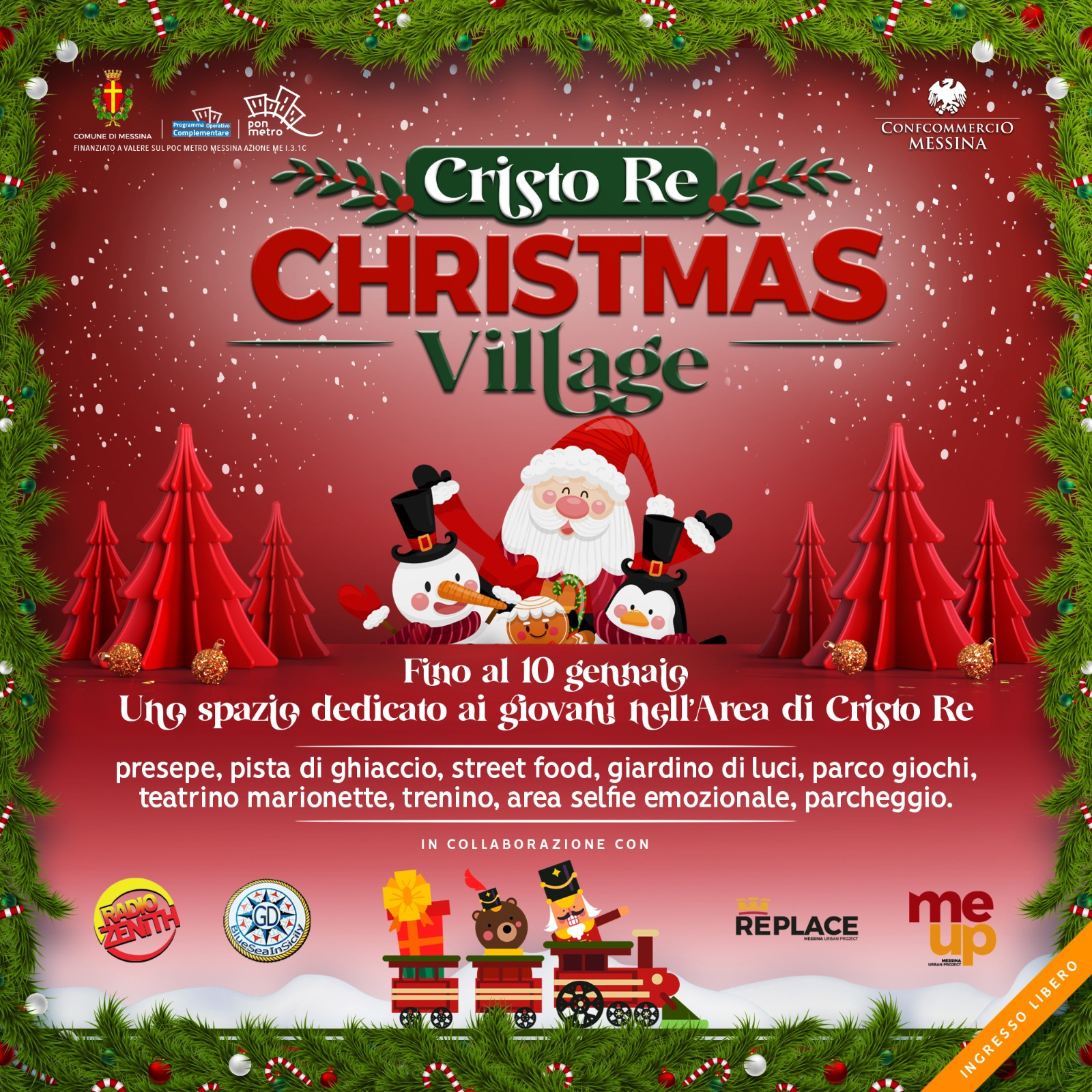 Gastronomia e divertimento nel villaggio di Natale a Cristo Re