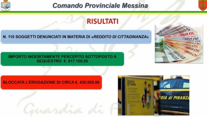 Reddito di cittadinanza, stanati 110 furbetti stranieri