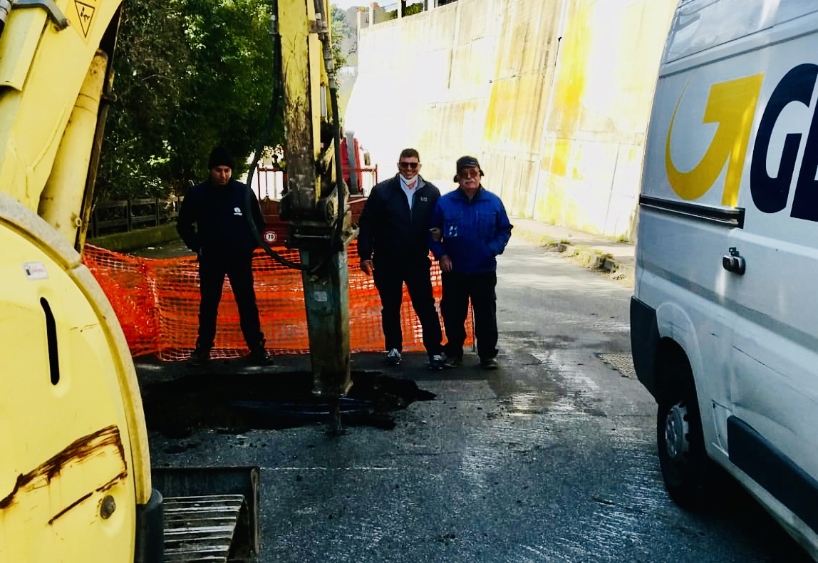 Bucalo: “Chiusa la voragine in via Fiore”