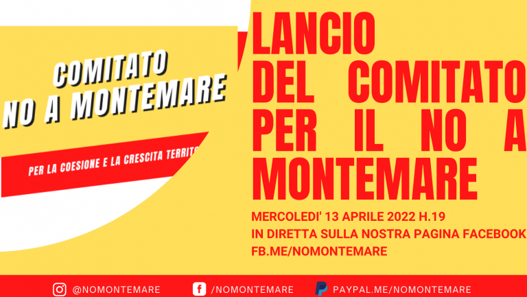 Referendum Montemare, oggi scende in campo il partito del NO