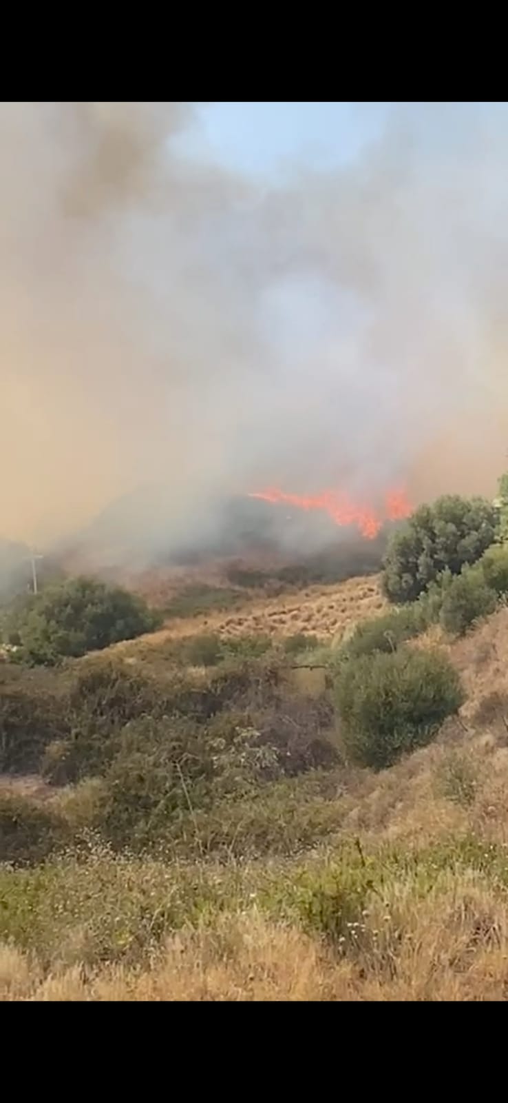 Incendio sulla Panoramica, lambìto impianto rifiuti a Pace